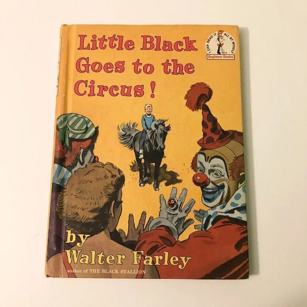 Vtg 1963 Little Black Goes to the Circus HC Books Walter Farley